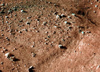 Камерата HiRISE на апарата MRO засне на повърхността на Червената
