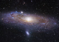 Група галактики джуджета около голямата спирална галактика Андромеда е открита