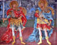 Теодор Тирон (ляво) и Теодор Стратилат (дясно)