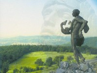 Паметникът на Орфей в Родопите