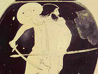 Одисей, изображение от антична кана.